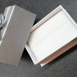 Krabička papírová stříbrná 2